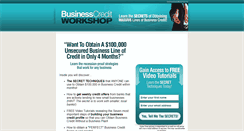 Desktop Screenshot of businesscreditworkshop.net
